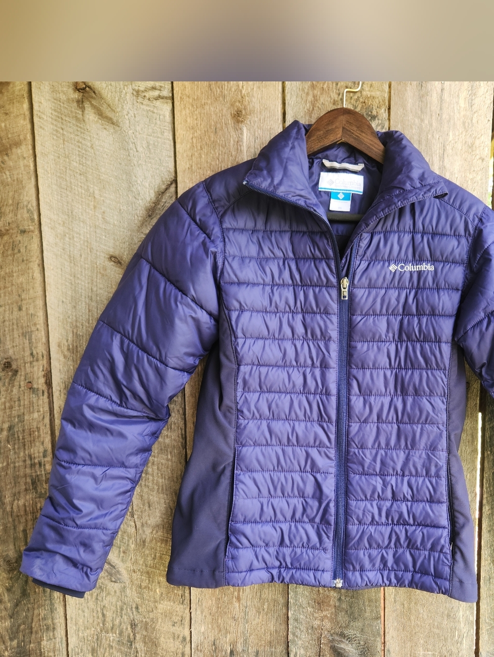 Columbia Women's XS Jacket Purple Quilted Packable Puffer Jacket
